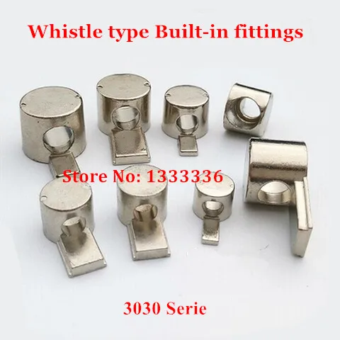 20pcs 3030 Serie Whistle Type Build-in Fittings Alex Shaft Butt Joint Steel with Nickel | Обустройство дома