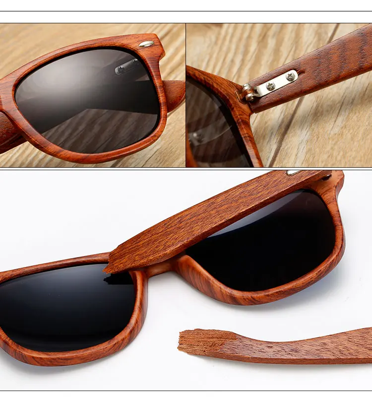 Новые Ретро бамбуковые солнцезащитные очки женские мужские высококачественные брендовые дизайнерские солнцезащитные очки для вождения