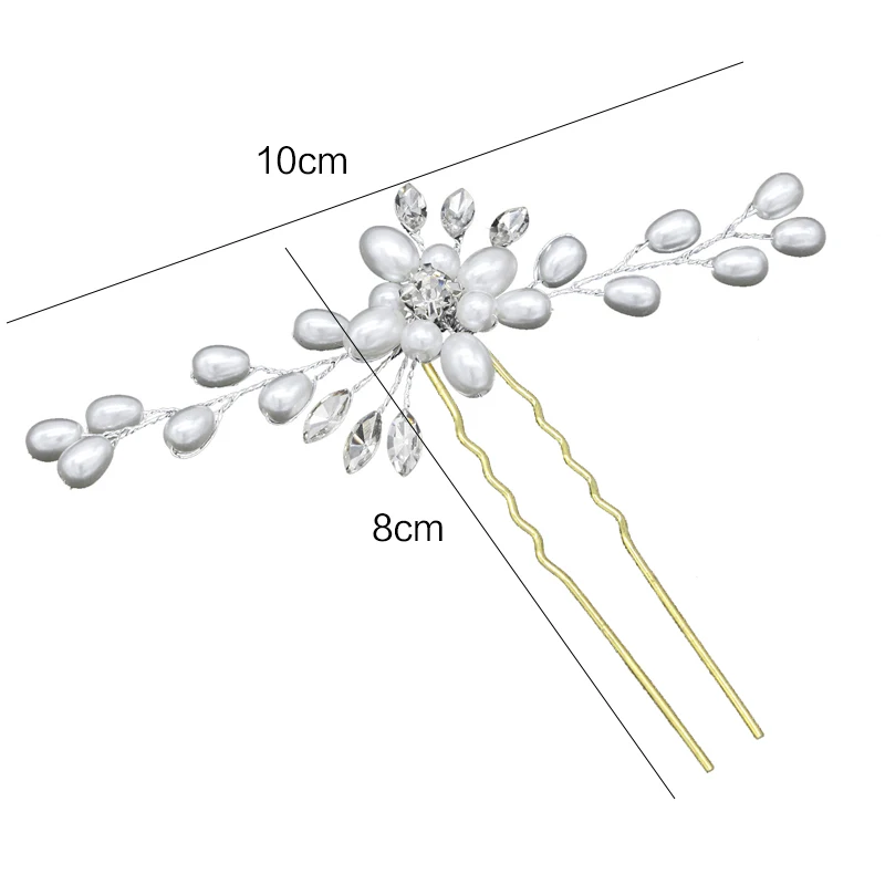 1 шт. винтажные свадебные аксессуары для волос жемчуг цветок бисером заколка для волос с кристаллами цветок заколка для волос Свадебные