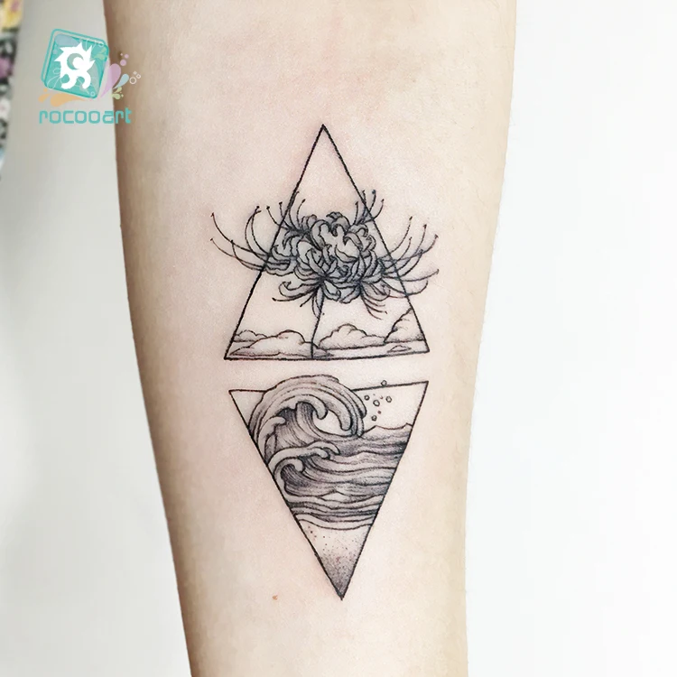 Rocooart цветок Змея поддельные татуировки милый кролик Tatuajes Tatuagem танцующий король тату боди-арт водонепроницаемые временные татуировки наклейки