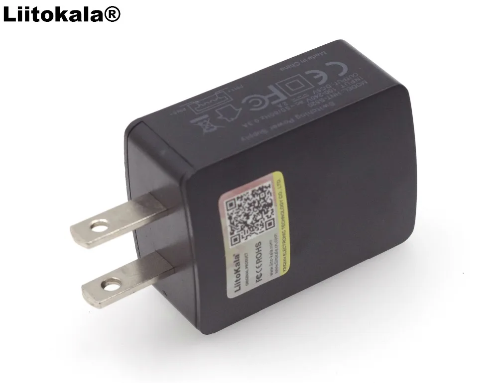 Зарядное устройство Liitokala с универсальной вилкой 1 А 2 USB | Электроника