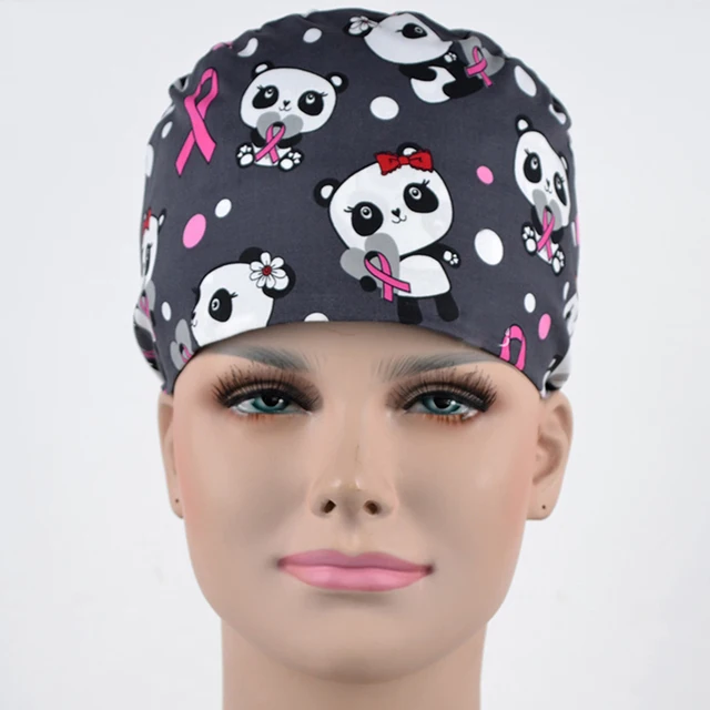 Veterinary hat Colored dog Medical Caps Hospital Scrub Hat Ultra Soft