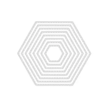 

Hexagon Background Dies Craft Die Metal Cutting Dies Cut For DIY Paper Card Making Scrapbooking