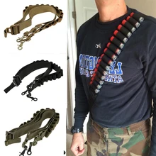Tactical Shooting Adjustable Gun Sling System Strap Shotgun Carrying 15 Rd Gun Straps System Paintball Gun Sling Airsoft Hunting