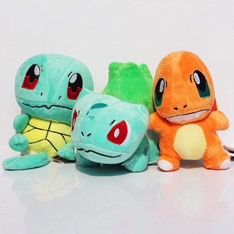 charmander squirtle bulbasaur plush