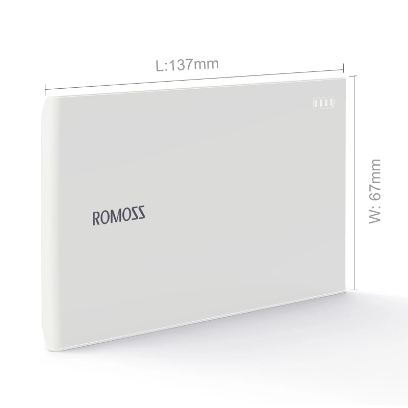 ROMOSS PG01 3000 мАч портативное зарядное устройство Внешняя батарея резервного