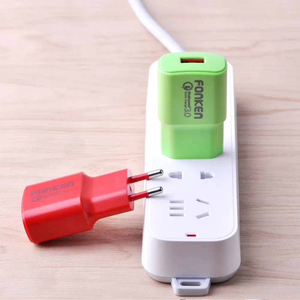FONKEN USB Кабель зарядного устройства 9 в 2A QC 2 0 3 адаптер быстрой зарядки 18 Вт для