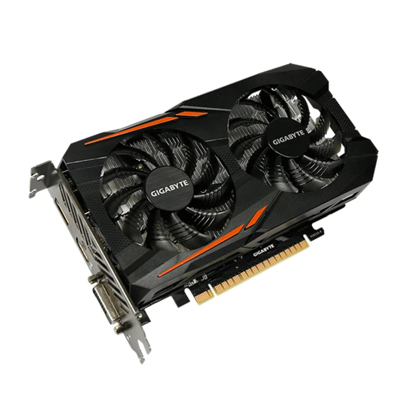 Видеокарта GIGABYTE GPU GTX 1050Ti 4 Гб 128 бит видеокарты GTX1050Ti для nVIDIA Geforce GTX1050 Hdmi Dvi VGA карты