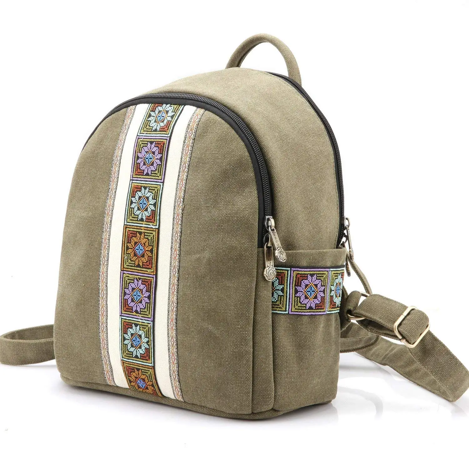 Buy HCH Vintage Women Embroidery Ethnic Backpack