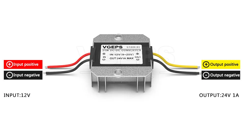 12 V-24 V 1A boost блок питания, 12 V-24 V 24W повышающий преобразователь постоянного тока, 12 V-24 V импульсный повышающий стабилизатор