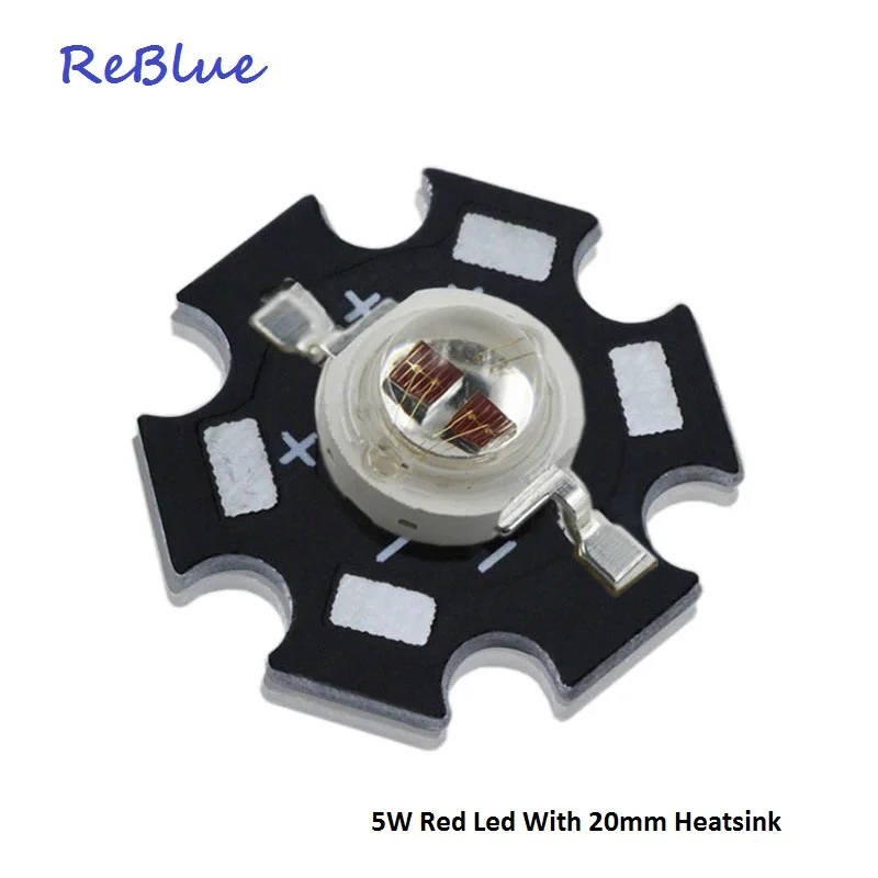 Reblue светодиод 5 Вт 3 850нм инфракрасный 660нм 3w led диод ИК чип 940нм красный 600нм 590нм