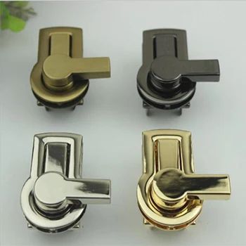 

10pcs/lot Luggage hardware accessories Turn Lock Twist Locks DIY Leather Handbag Bag Hardware Metal Elegant New Bag Accessories