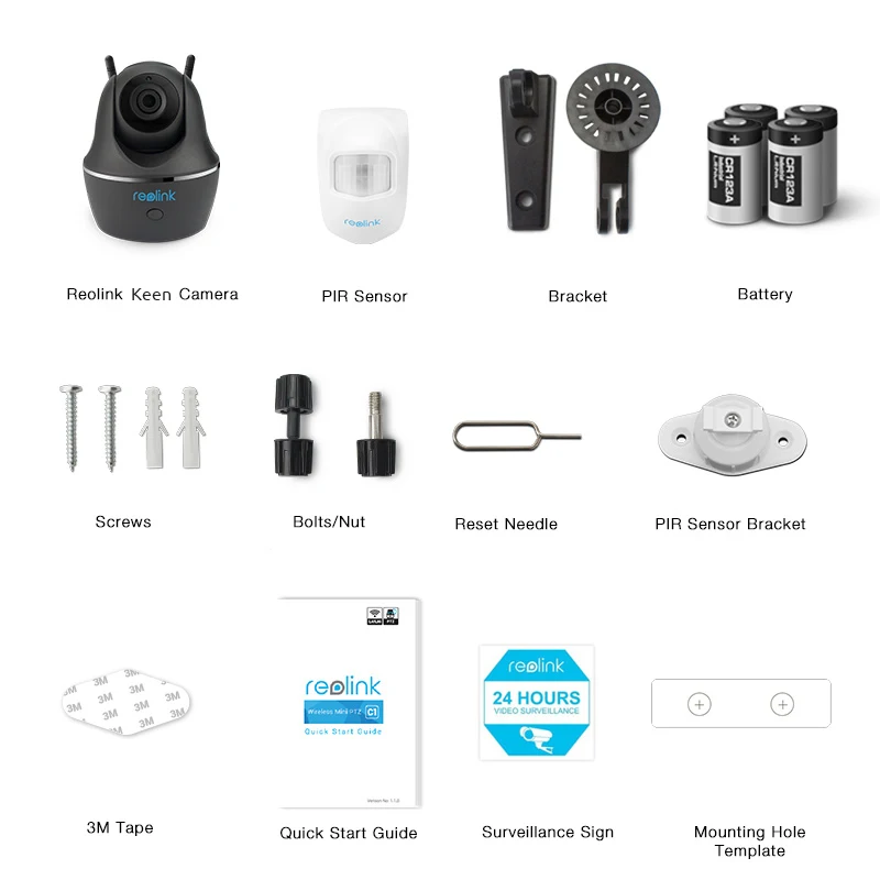 Reolink 100% беспроводная Wi Fi батарея камера 1080P Full HD IP Cam панорамирование/наклон