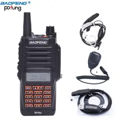 Baofeng UV-9R плюс рация 8 W высокой Мощность UHF VHF Двухдиапазонный IP67 Водонепроницаемый УФ 9R двухстороннее радио + 1 Программа + 1 гарнитура + 1