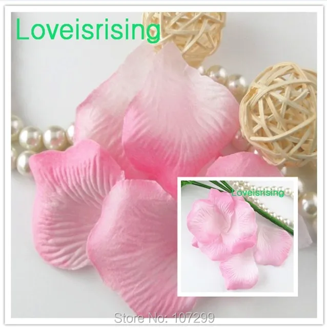 5 packs(720pcs) Baby Pink Non Woven Fabric Artificial Rose Petal For