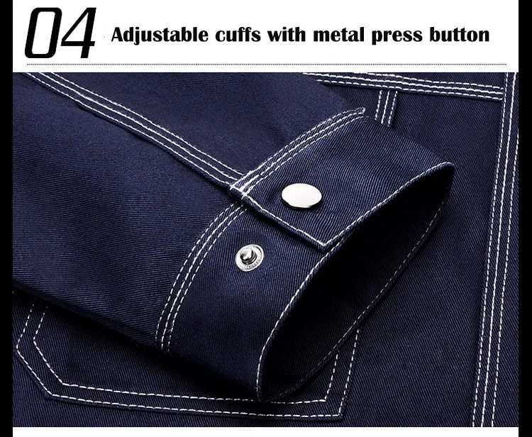 Men Workwear Jacket High quality Multi pockets Long-sleeved Work clothes uniforms Male mechanic construction Working Jackets (13)