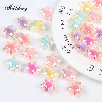 

Acrylic Charms Star Rainbow Colorful Beads in Beads For Jewelry Making Handmade Hair Ring Gifts Kid's Toys Meideheng