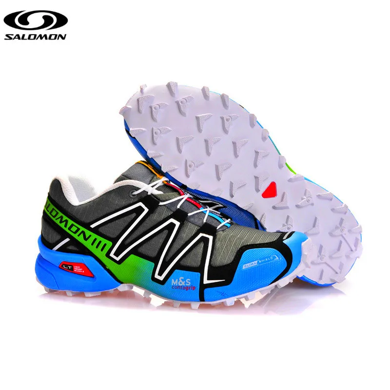 

Salomon Speed Cross 3 CS III men Shoes Cushion Flats Sneakers Reflective Sports Running Shoes Blue eur 40-46 Hot