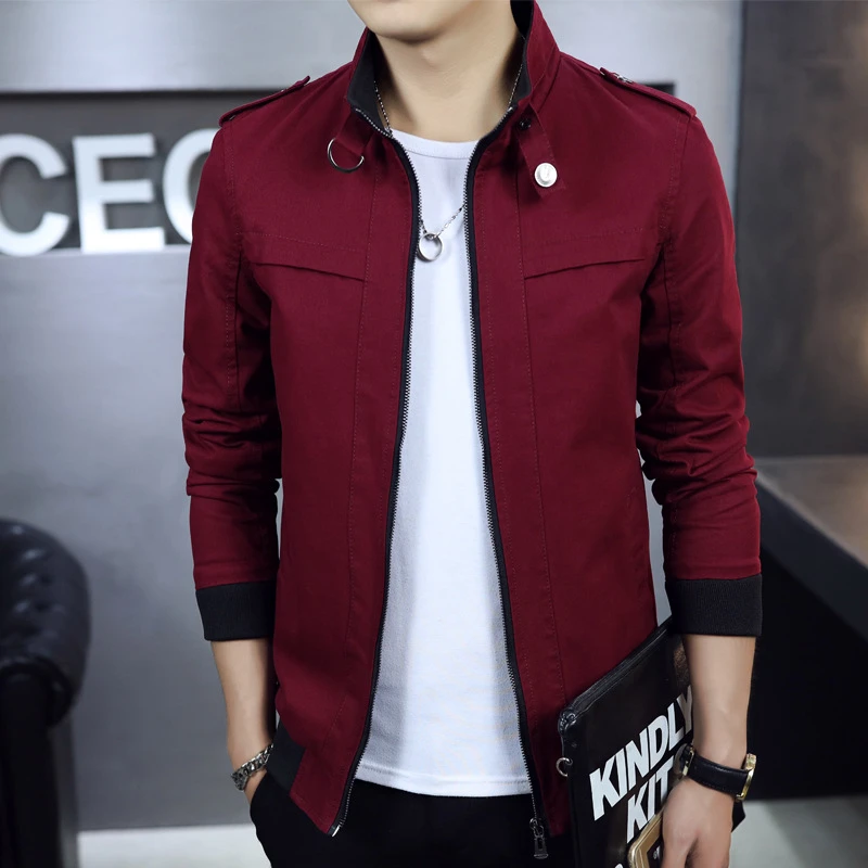 Chaqueta de algodón hombre, traje informal para joven, abrigo ajustado para primavera verano, Para otoño|young coat menfashion men jacket - AliExpress