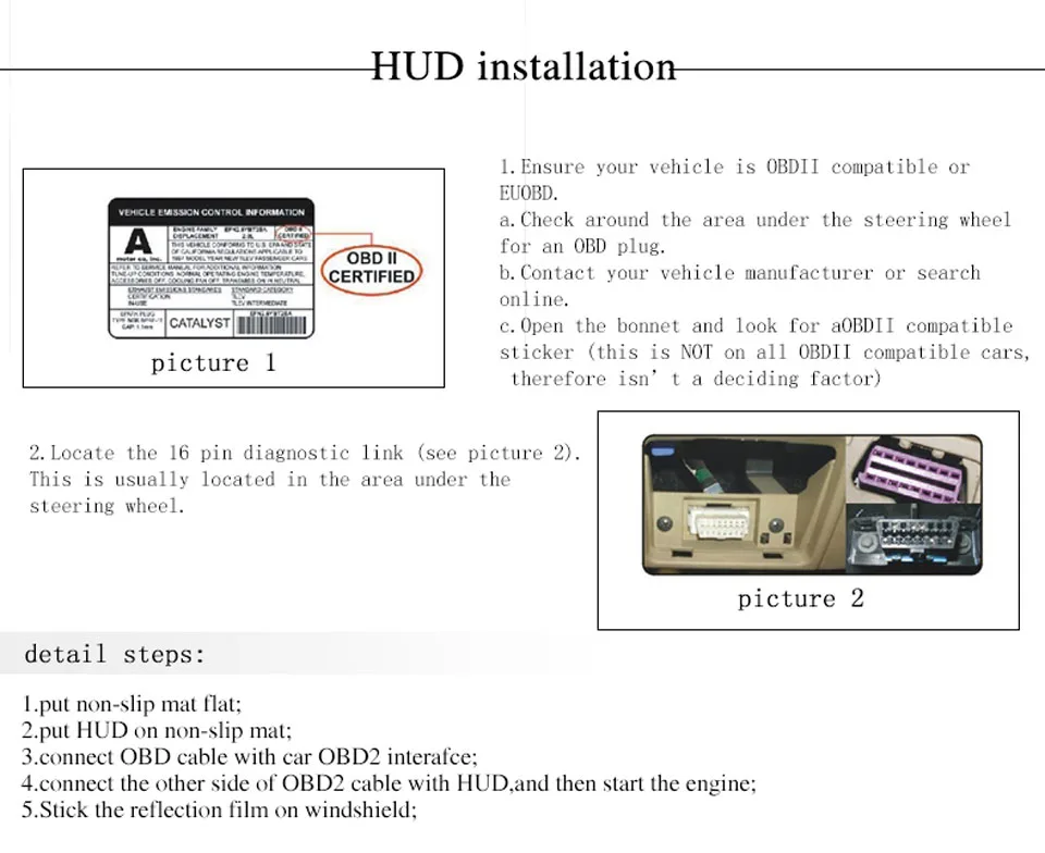 Универсальный автомобильный OBD2 II HUD Дисплей X6 3 дюйма, показывающая превышение скорости Предупреждение Системы проектор лобовое стекло авто электронный Напряжение сигнализации