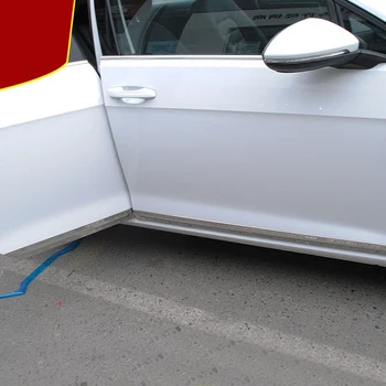 

Car accessories Outer Side Door Body Cover Frame Molding Trim Stainless Steel 4pcs For VW Volkswagen Golf 7 Mk7 2013-2018