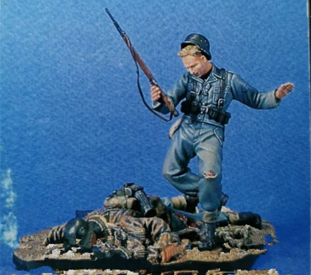 1/35 модельная фигурка из смолы в комплекте нераскрашенные 948 (2 фигурки с