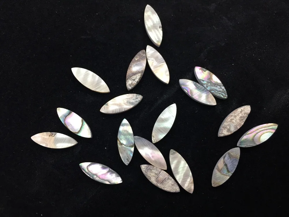 20 pcs Colourful Abalone Inlay Material Abalone Guitar Dots 14mm*5mm