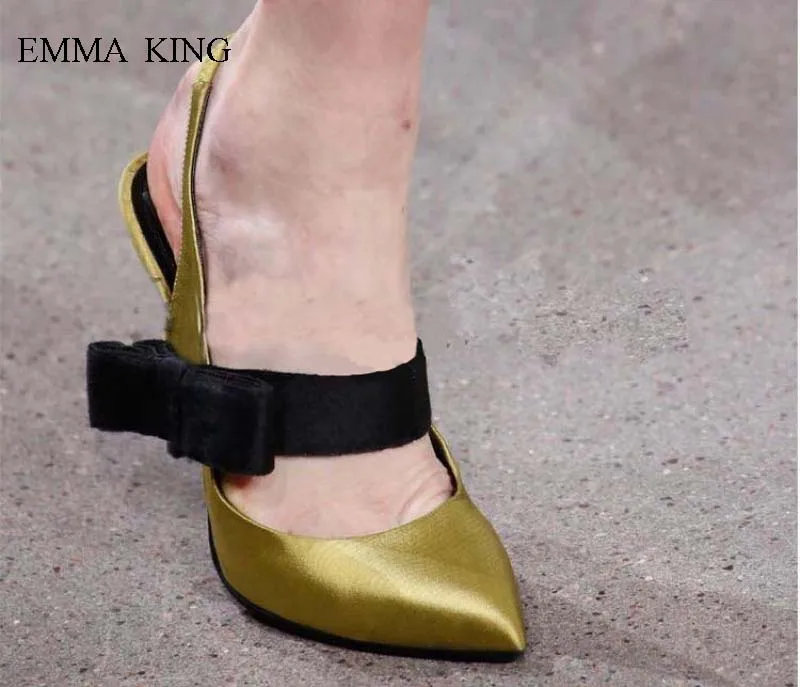 Популярные туфли-лодочки с острым носком и бантом; Zapatos De Mujer; женские туфли на тонком высоком каблуке с закрытым носком; модная женская свадебная обувь для вечеринок