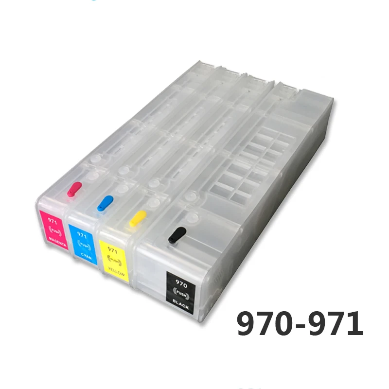 970 971 4colors for hp970 971 Refillable ink cartridges Empty