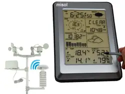 Беспроводная метеостанция Pro с интерфейсом ПК, сенсорная панель с солнечным датчиком