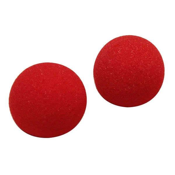 

2Pcs Magic Street Trick Close Up Soft Sponge Ball Props Clown Nose Kids Childern Funny Toys Novelty Gags Practical Jokes