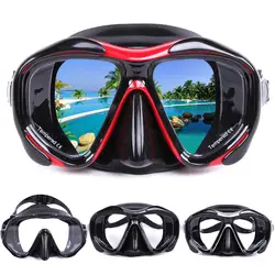 Очки для плавания для взрослых из закаленного стекла с широким обзором противопротивотуманная маска BHD2