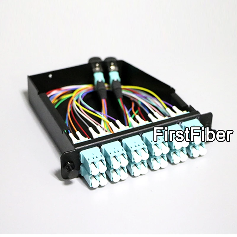 

24 Fiber MPO Breakout Cassette with MPO to LC Cable splitter