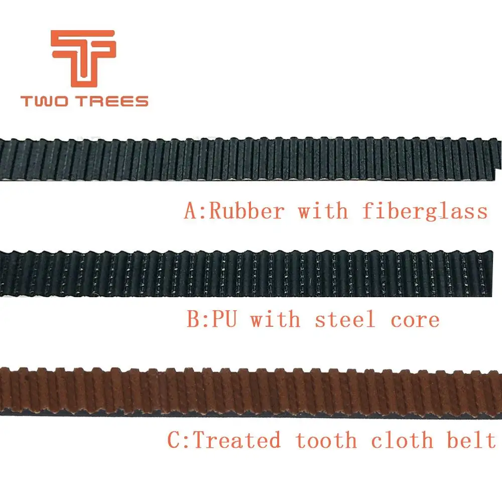 Rubber Kevlar Timing Belt GT2 Belt Black Color 2GT Open Timing Belt 10mm Width 5M for 3D Printer Rubber Kevlar Timing Belt GT2 Belt Black Color 2GT Open Timing Belt 10mm Width 5M for 3D Printer