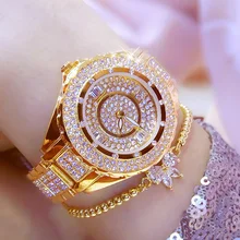 Horloge Dames женские часы Лидирующий бренд горячая распродажа Роскошные часы с кристаллами Модные женские кварцевые часы женские наручные часы Reloj