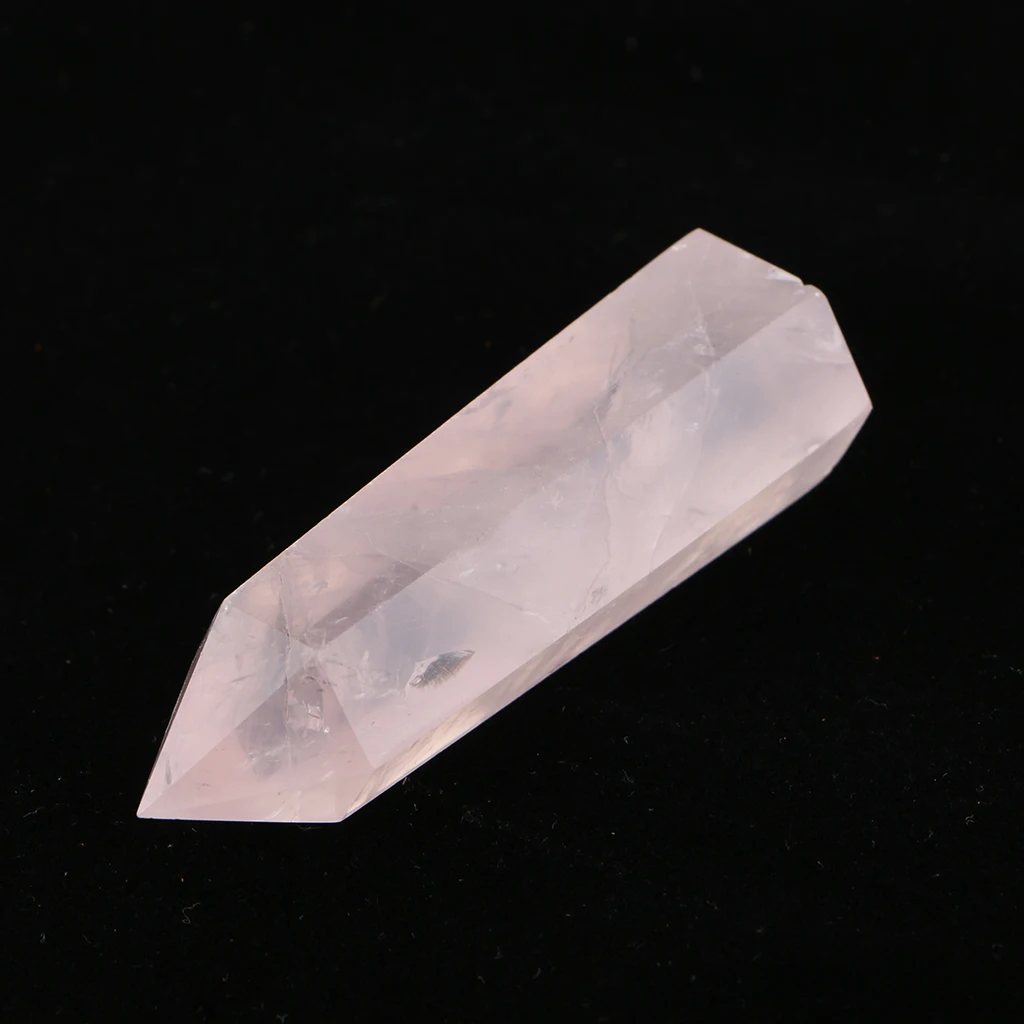Fluorite Hexagonal Column Geomancy Ornament Crystal Quartz Ornaments Stones Pink