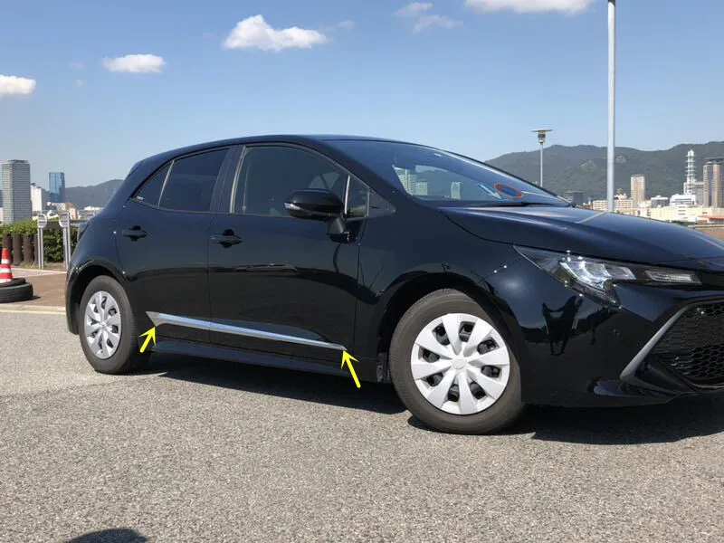 4 шт. хромированные боковые двери для Toyota Corolla E210 Hatchback 2019 (не подходят спортивной