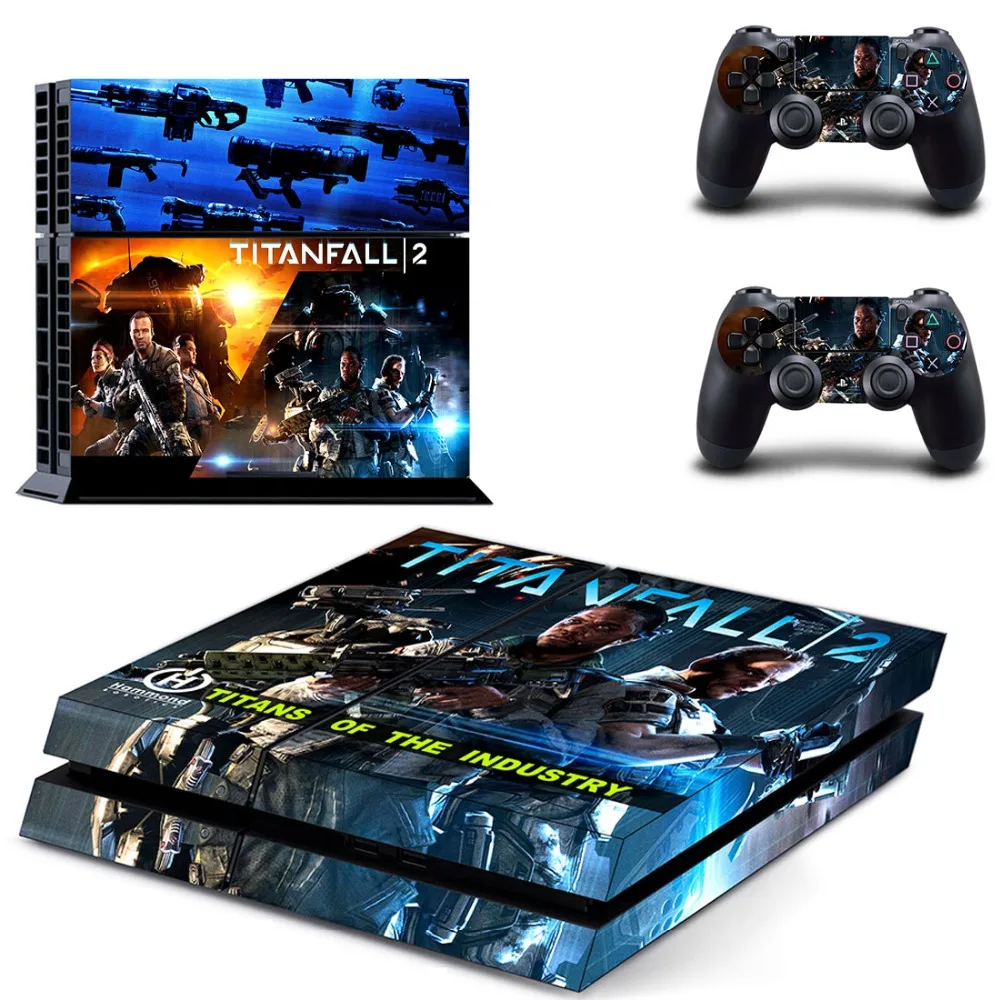 Игра Titanfall 2 PS4 наклейка на кожу Виниловая для Playstation 4 консоль и контроллера