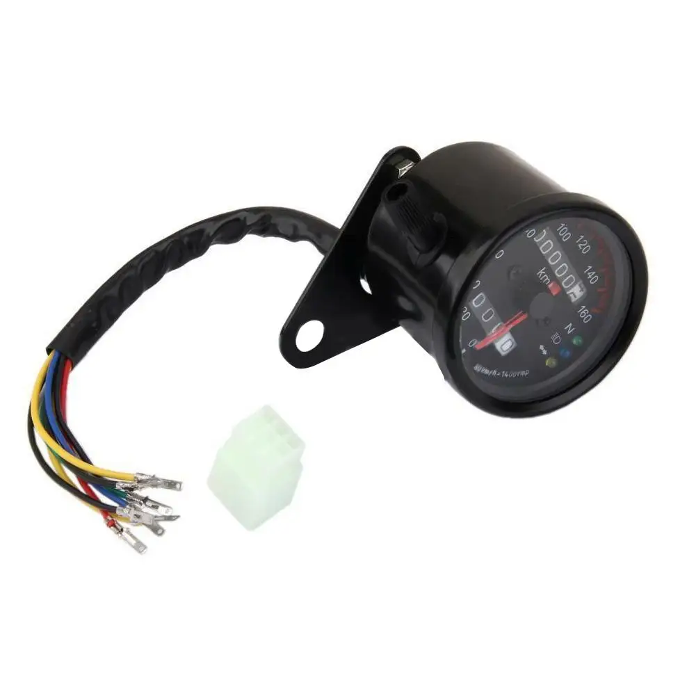 

Universal 12V Motorcycle Dual Odometer Speedometer Gauge Tool with LED Backlight
