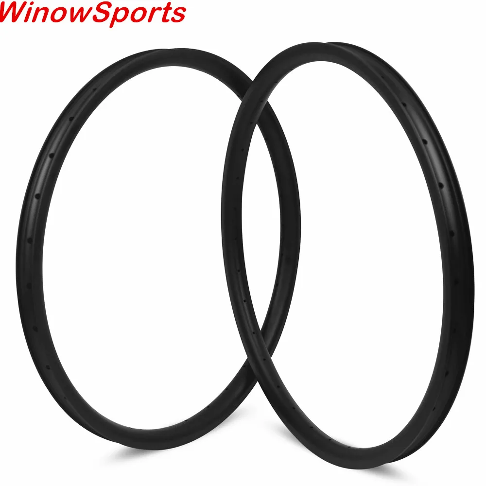 Flash Deal 345g CX mtb rims 29er carbon mountain super light 29 mtb wheels Asymmetric rim 28 32 holes hookless tubeless 33mm width 3
