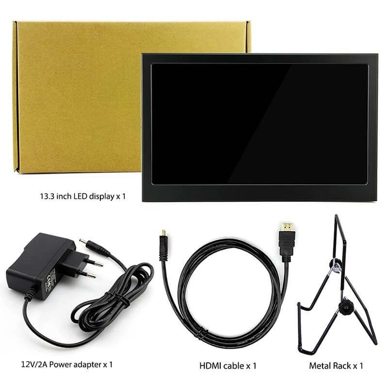 13.3/" Portable Computer Monitor PC 1920x1080 HDMI PS3 PS4 Xbox360 1080P IPS LCD