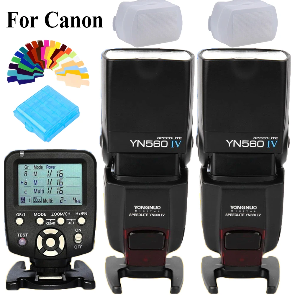 

YONGNUO YN560TX YN-560TX Flash Trigger Controller+2 X YN560IV YN560-IV YN-560IV Wireless Master Speedlite For Canon DSLR Cameras