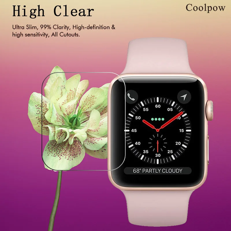 Уровень твердости 9H apple watch стеклянная пленка часы 1 2 3 iwatch серии 38 42 закаленное