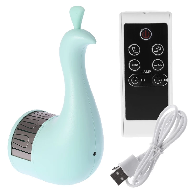 Projects & Accessories Mini Portable Projector 3D Peacock LED Projection Home Cinema Support