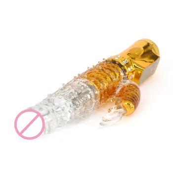 Hot Rabbit G-Spot Vibrators Passion Wave Jack Vibration Rotation Massager Multi Function Penis Sex Toys for Woman 2