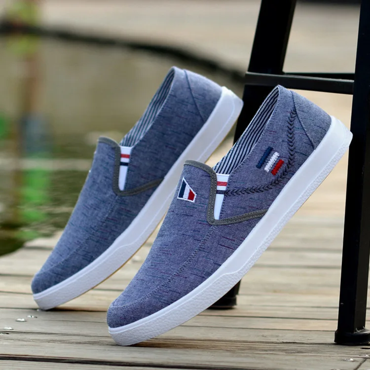 

FEERIJT Men Casual Shoes Canvas Shoes Men Breathable Casual Canvas Men Shoes Walking Men Shoes Chaussure Homme Factory Sales