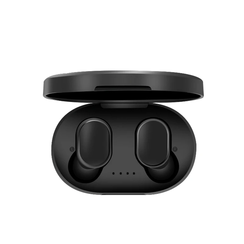 A6S Bluetooth гарнитуры для Xiaomi iPhone huawei samsung 5,0 TWS наушники с шумоподавлением Микрофон для Redmi Airdots беспроводные наушники - Цвет: Черный