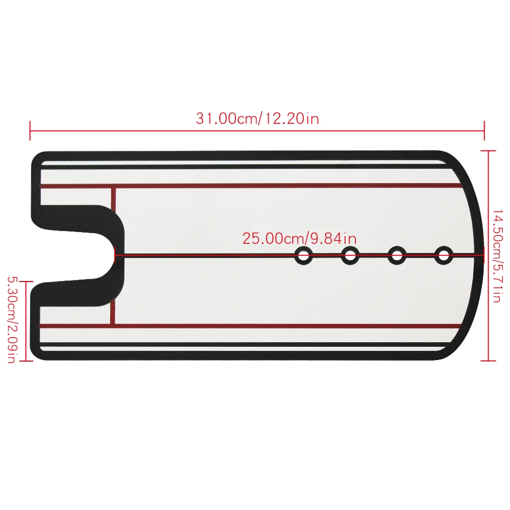 1 шт. подкладка для гольфа, зеркальное выравнивание, учебная помощь для игры в гольф, зеркальная линия для глаз