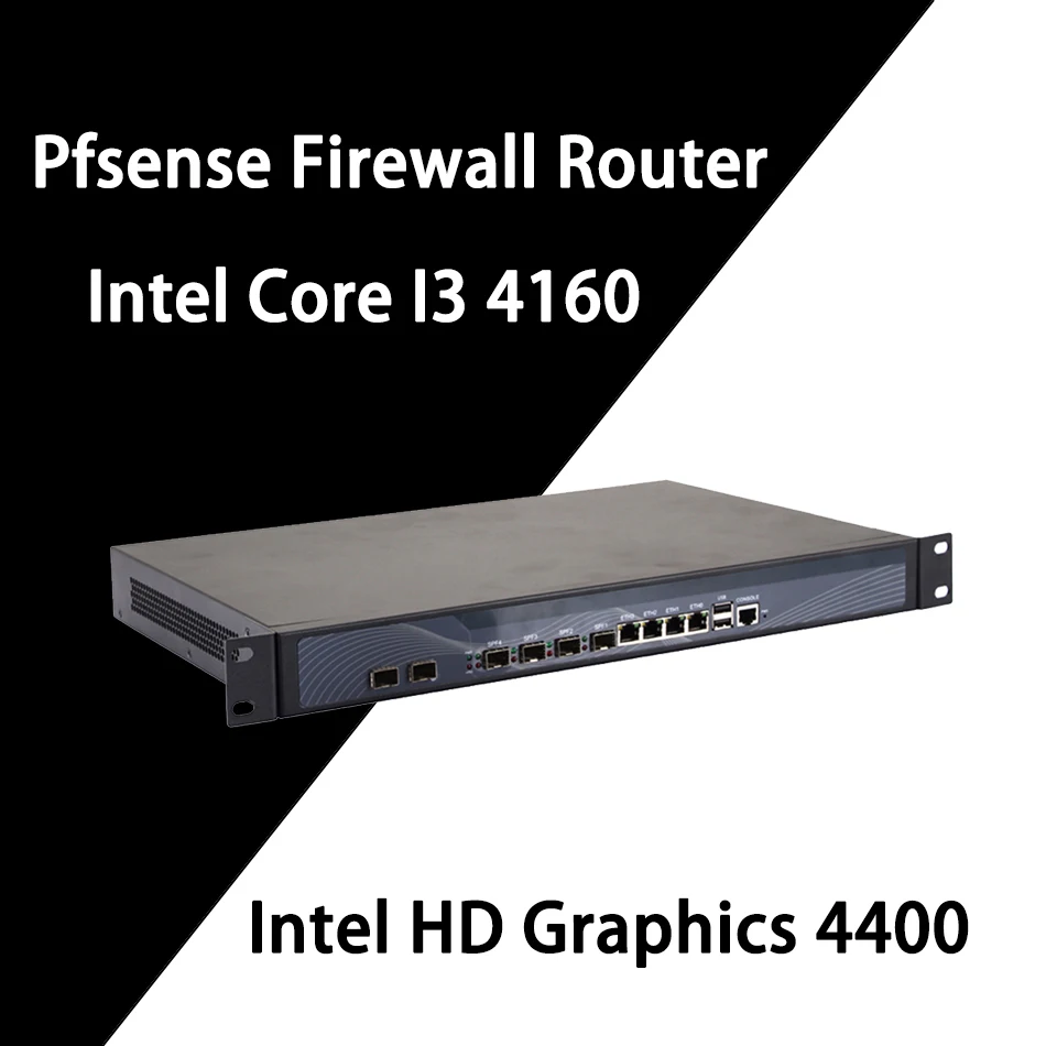 Брандмауэр Mikrotik Pfsense vpn сетевой маршрутизатор для защиты ПК Intel Core I3 4160 [HUNSN SA20R]