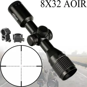 

8X32 AOIR Compact Hunting Tactical Riflescopes Mil Dot Illuminated Glass Etched Reticle Turrets Reset Hunting Optics Rifle Scope